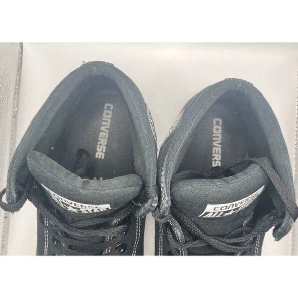 Converse Mens Sz 10 Chuck Taylor Street Mid Sneakers Black With Gum Soles- 1752 - Picture 6 of 8